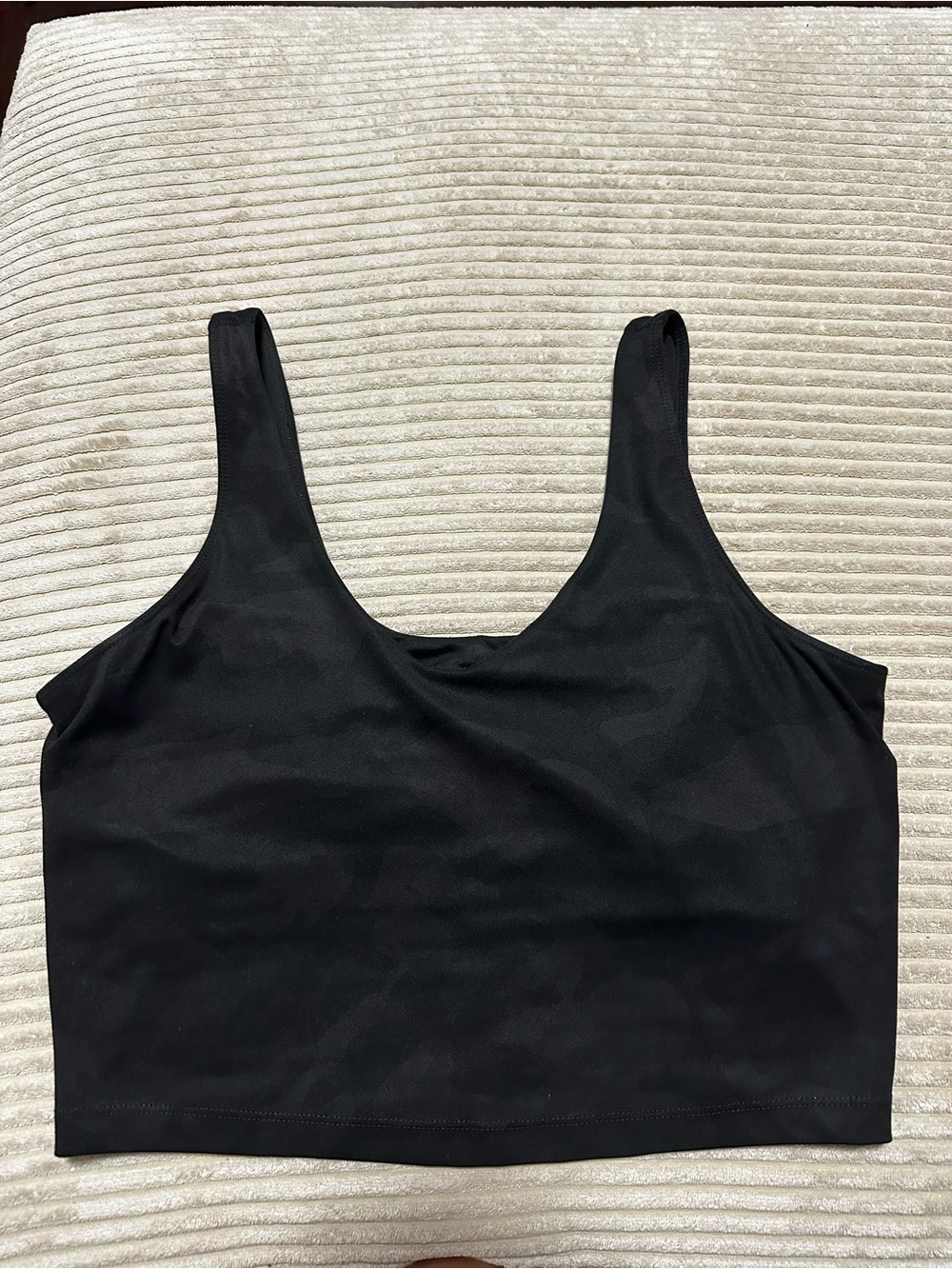 90 Degree By Reflex Black Scoop Crop Tank